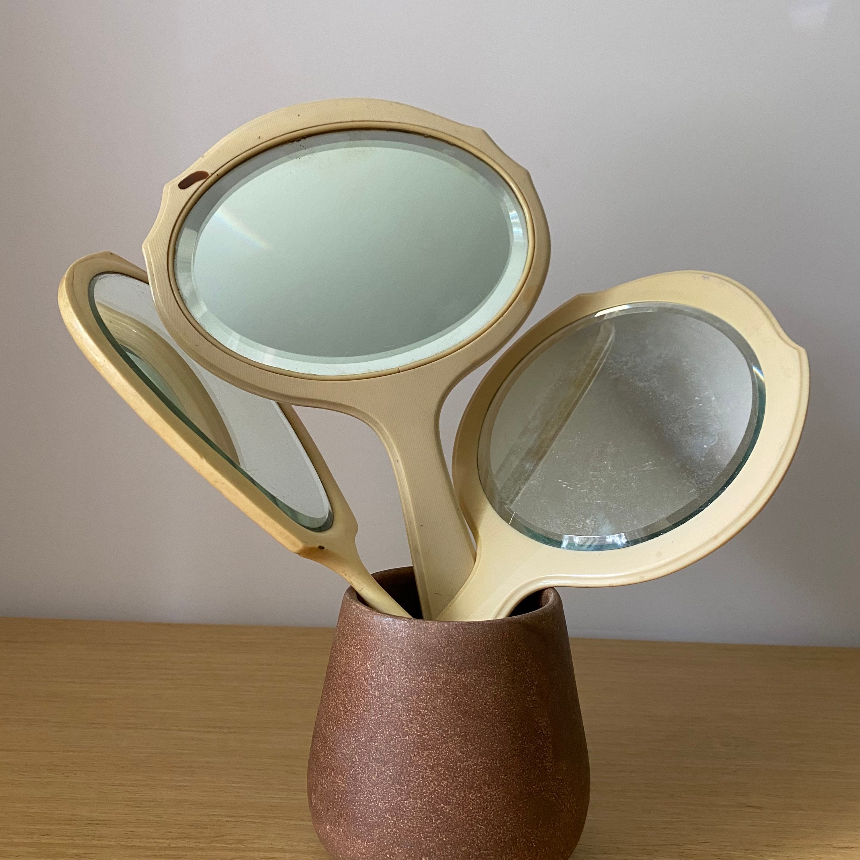 Vintage Bakelite Hand Mirror