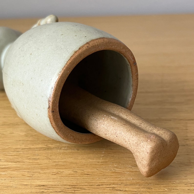 vintage japanese stoneware girl bell/chime image 8