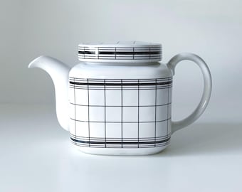 vintage takahashi san franscisco teapot 1980s geometric print