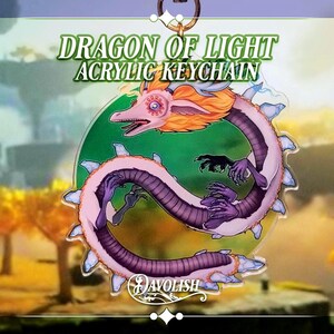 Dragon of Light - Acrylic Keychain