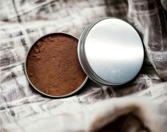 Bronceador orgánico, bronceador en polvo suelto para todo tipo de piel, sin mica ni talco.