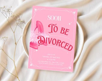 Divorce Party Invitation: Editable Breakup Bash Template (Digital Download 5x7in Canva Template )