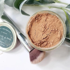 Organic Dry Shampoo, All Natural, Zero Waste Dry Shampoo Powder For Dark Hair, Eco Friendly, Vegan, Organic, For All Hair Types