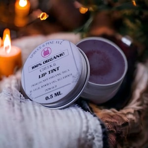 Beetroot Vegan Lip and Cheek Tint, Organic Tinted Cheek and Lip Balm with Vitamin E, All Natural Makeup Unscented, Cream Blush, Lip Tint