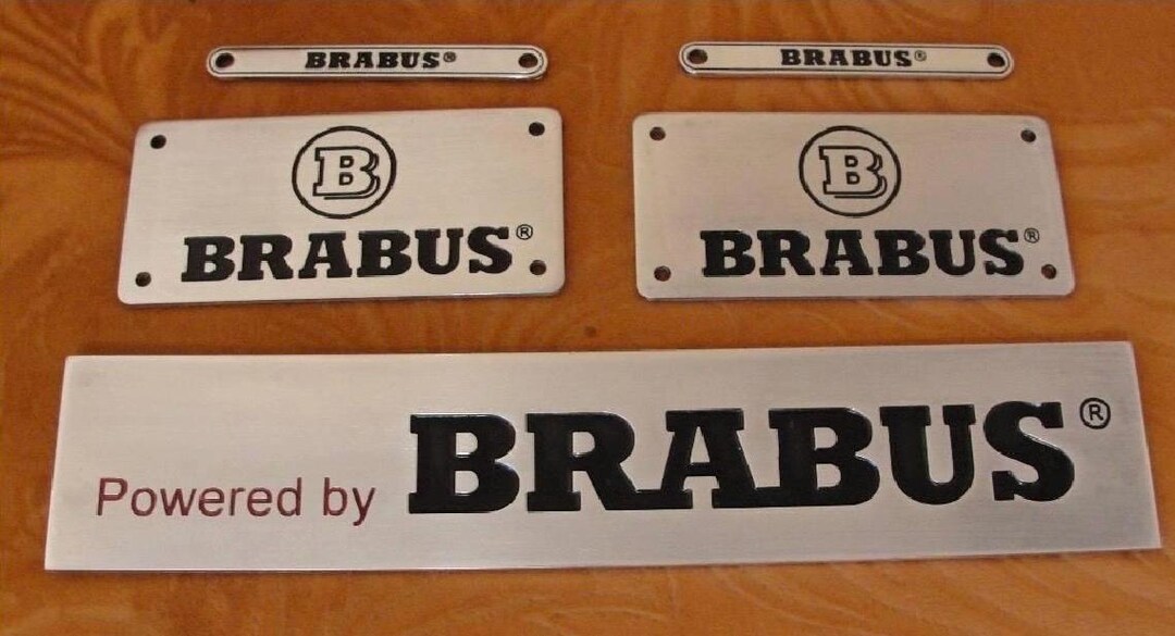 Stickers for the Engine and on the Mat for Smart Brabus (set 5 Pieces ...