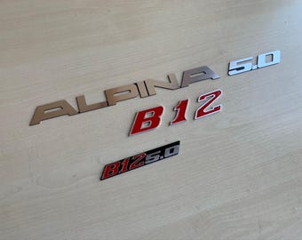 Sticker for trunk for BMW E38 Alpine B12 5.0