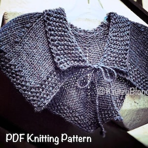 Claire's Hunt Capelet PDF Knitting Pattern Cape Shoulder Wrap, Knitting Pattern Only image 2