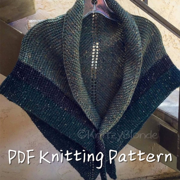 PDF Knitting Pattern Claire's Rent Shawl Outlander-Replica Triangle Shawl