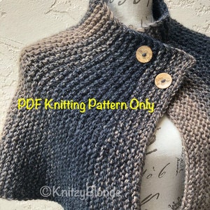 Brianna&#39;s Capelet PDF Knitting Pattern Outlander Season 4 Cape, Drums of Autumn