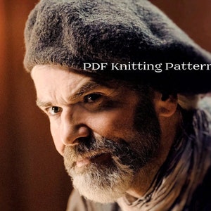 PDF Knitting Pattern, Scottish Highlands Tam, Scottish Bonnet Beret, Hand knit, hand felted image 1