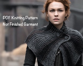 PDF Knitting Pattern Brianna's Capelet Outlander Season 4 Cape, Drums of Autumn