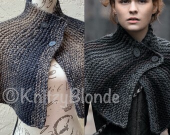 Brianna's Capelet Outlander Season 4 Cape, Custom Knit in 3 Color Choices