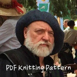 PDF Knitting Pattern, Scottish Highlands Tam, Scottish Bonnet Beret, Hand knit, hand felted image 3