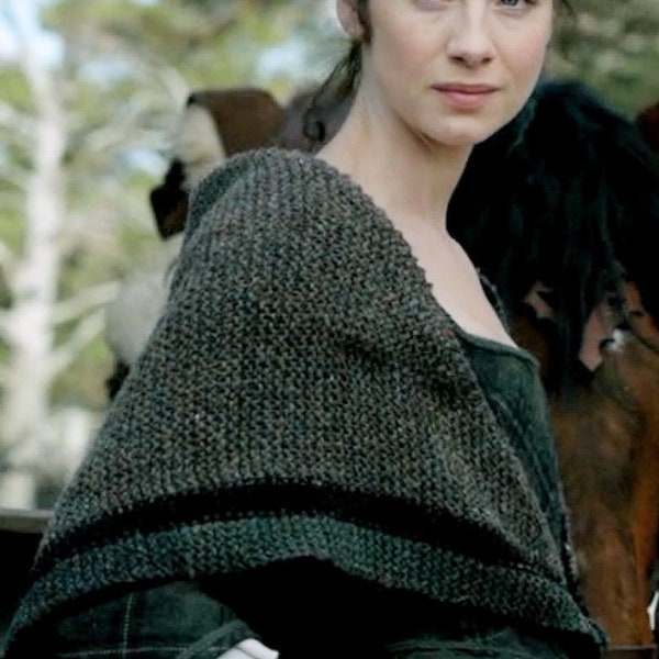 Claire's Rent Shawl, Outlander, Triangle Tweed Highlands Wool Shawl, Made to Order