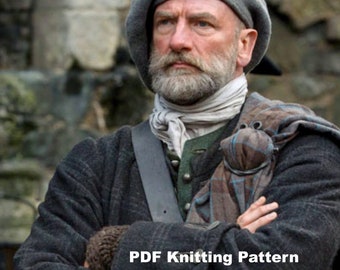 PDF Knitting Pattern, Scottish Highlands Tam, Scottish Bonnet Beret, Hand knit, hand felted