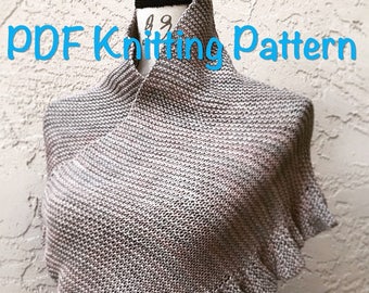 PDF Knitting Pattern Jenny's Shawl Outlander Inspired Ruffle Shawl