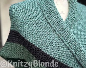 Claire Fraser's Rent Shawl, Hand Knit Wool Triangle Shawl, Outlander Inspired