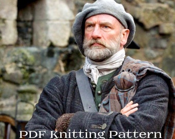 PDF Knitting Pattern, Scottish Highlands Tam, Scottish Bonnet Beret, Hand knit, hand felted