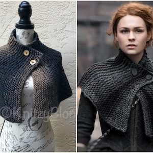 PDF Knitting Pattern Brianna's Capelet Outlander Season 4 Cape, Drums of Autumn image 2