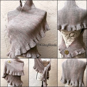 PDF Knitting Pattern Jenny's Shawl Outlander Inspired Ruffle Shawl image 5