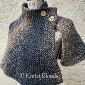 Brianna's Capelet Outlander Season 4 Cape, Custom Knit in 3 Color Choices image 6