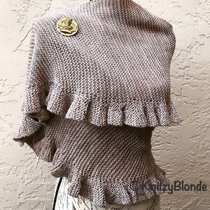 PDF Knitting Pattern Jenny's Shawl Outlander Inspired Ruffle Shawl image 3