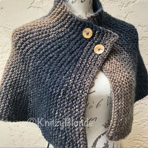 Brianna's Capelet Outlander Season 4 Cape, Custom Knit in 3 Color Choices image 5