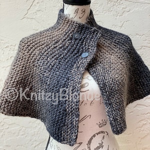 Briannas Capelet Outlander Saison 4 Cape, Tricot personnalisé en 3 choix de couleurs image 2