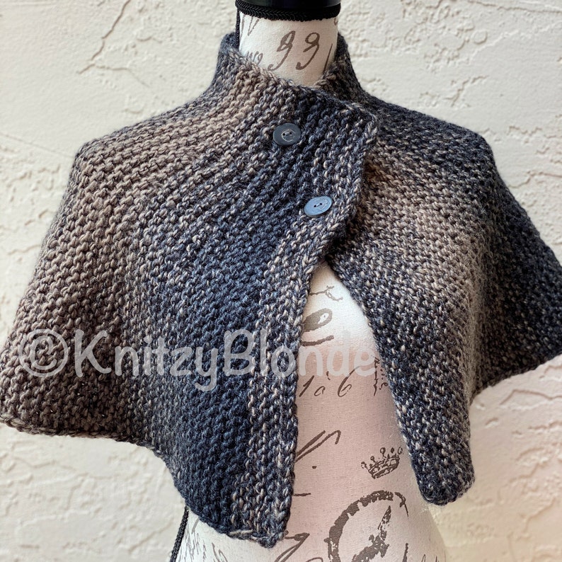 Brianna's Capelet Outlander Season 4 Cape, Custom Knit in 3 Color Choices image 2