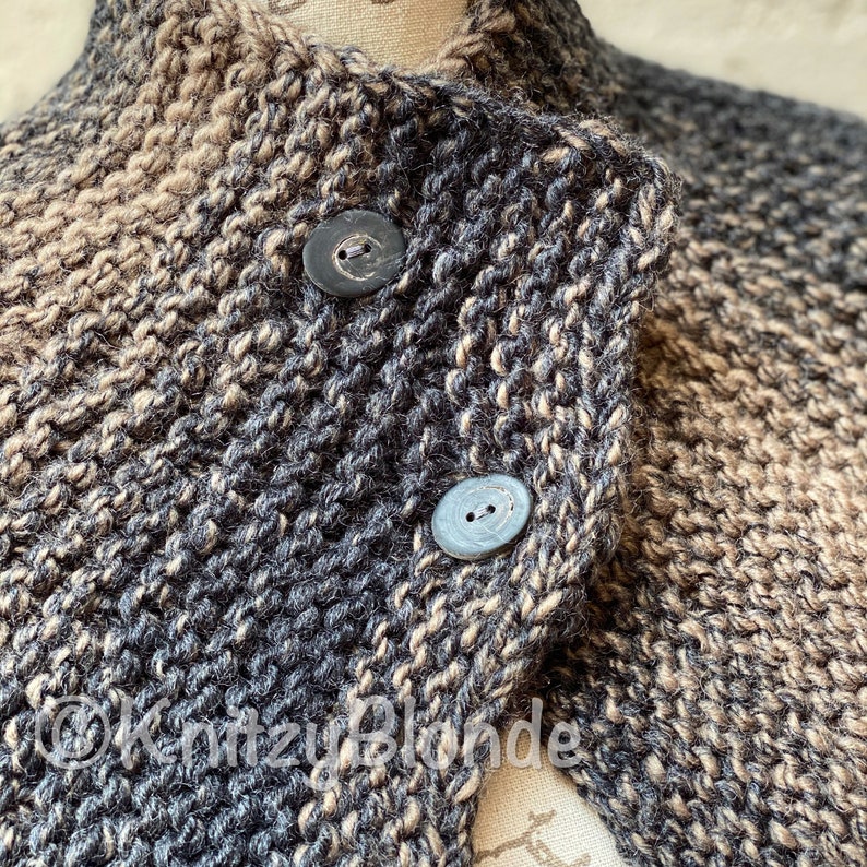 Briannas Capelet Outlander Saison 4 Cape, Tricot personnalisé en 3 choix de couleurs image 6