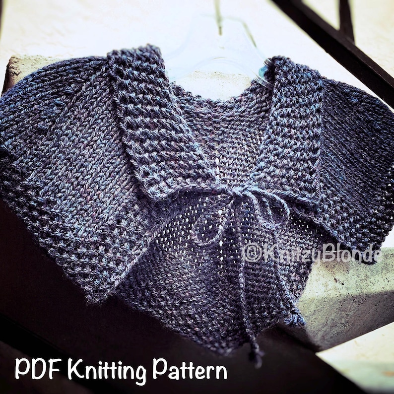 Claire's Hunt Capelet PDF Knitting Pattern Cape Shoulder Wrap, Knitting Pattern Only image 2