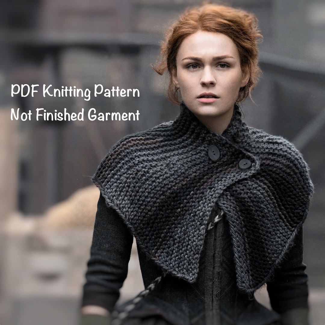 PDF Knitting Pattern Brianna's Capelet Outlander Season Cape