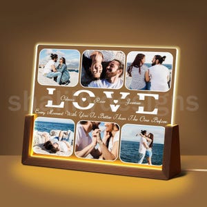 Personalisierte Bester Freund Plaque Lampe, Geburtstagsgeschenk für den besten Freund, personalisiertes Geschenk für BFF, Besties Fotogeschenke, Fotoandenken, Fotogeschenke