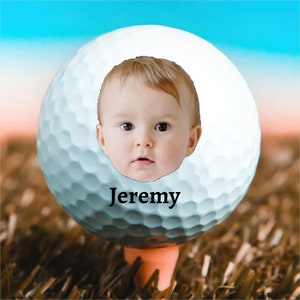 Balles de golf photo bébé personnalisées, cadeau pour golfeur, premier cadeau fête des pères, cadeau nouveau papa, balle de golf personnalisée, cadeau fête des pères personnalisé