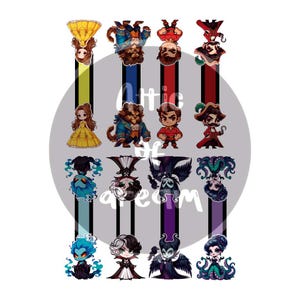 Disney Chibi Style Magnetic Bookmark 1