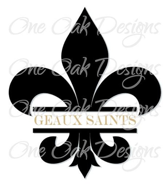 Download Fleur De Lis Split Svg File Pdf Dxf Png Jpg Svg File Etsy
