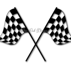 Karierte Flagge SVG-Datei, PDF DXF, Eps, Ai, Png, Jpg für Cameo Svg Datei für Cricut & anderen elektronischen Formen überschritten