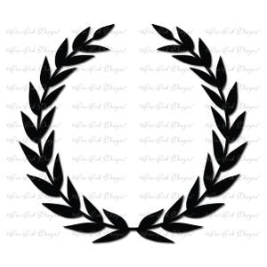 LorbeerBlatt Kranz SVG DXF PNG digitale Datei