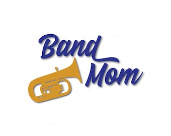 Band Mom Tuba SVG File / dxf / png / for Cameo, for Cricut & other electronic cutters