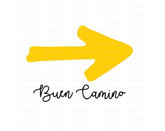 Buen Camino Arrow SVG DXF PNG