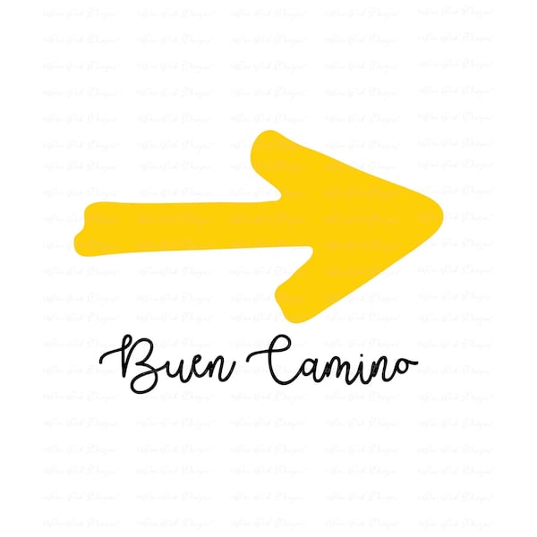 Buen Camino Arrow SVG DXF PNG