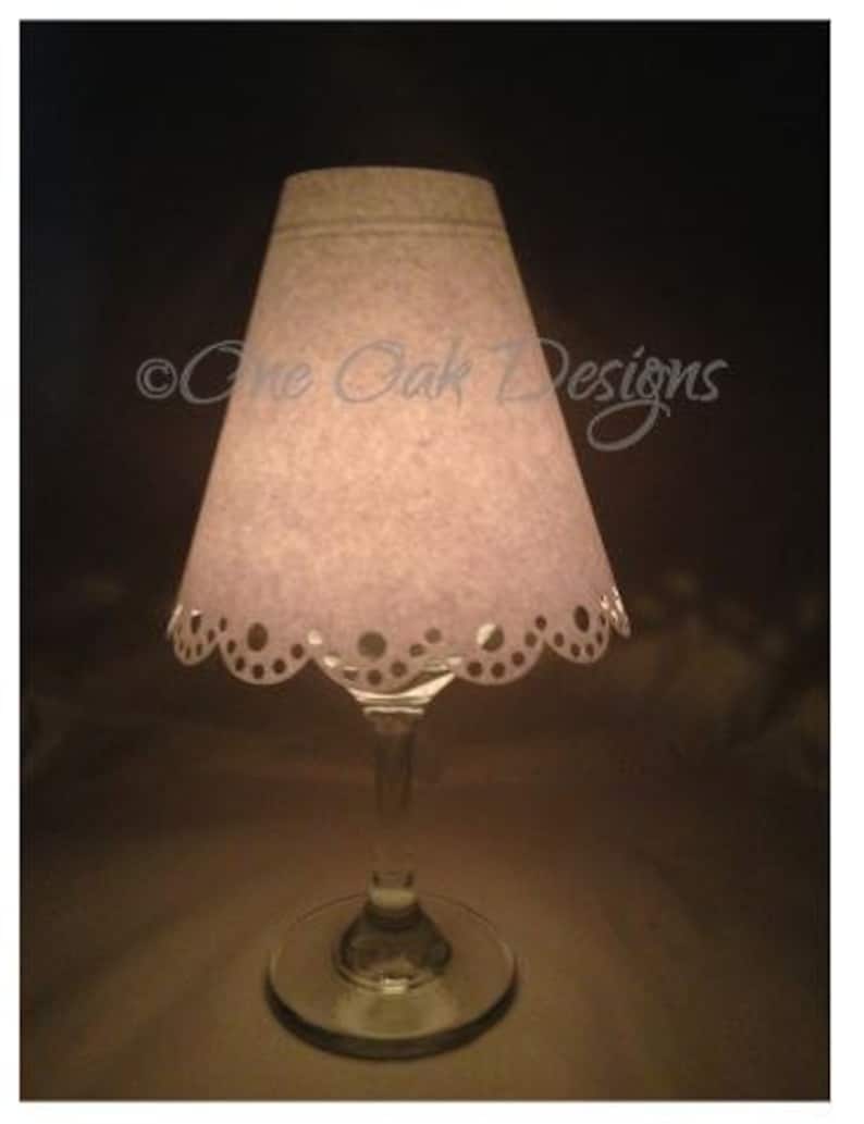 Wine Glass Lamp Shade Lampshade Scalloped 3D Cut File SVG PDF - Etsy