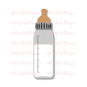 Botella de bebé SVG Archivo PDF / dxf / jpg / png / eps / SVG Archivo para Cameo, Cricut y otros cortadores electrónicos