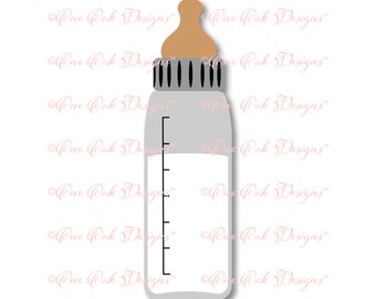 Baby Bottle SVG File PDF / dxf / jpg / png / eps / SVG File for Cameo, Cricut & other electronic cutters