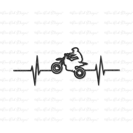 Download Dirtbike Dirt Bike Ekg Svg Dxf Png File For Cricut Cameo And Other Electronic Cutting Machines