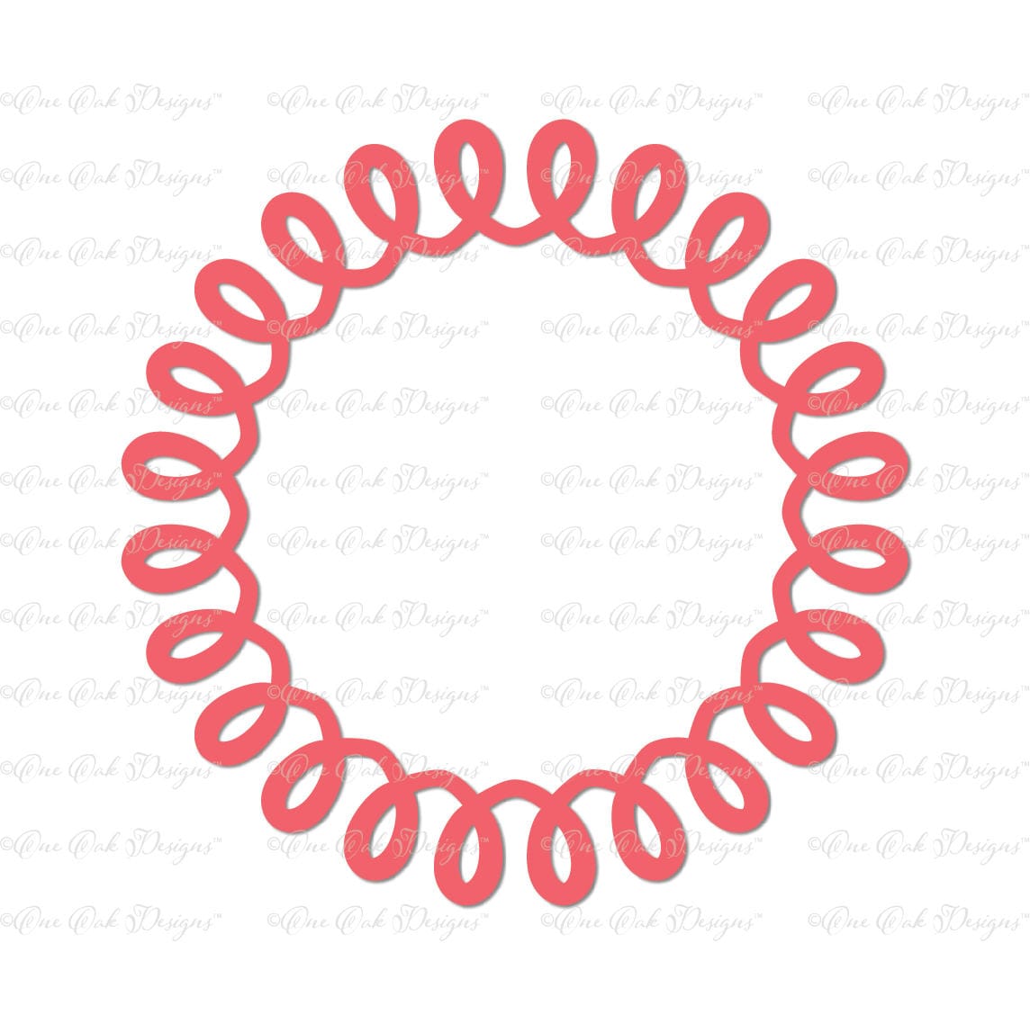 Download Swirly Frame Circle Monogram Frame SVG DXF PNG pdf jpg for ...