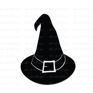 Arquivo de corte PNG Witch Hat SVG DXF para Cameo Cricut e outros cortadores eletrônicos