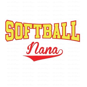 Softball Nana SVG DXF PNG