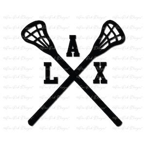 Lacrosse Sticks Crossed SVG File  svg / dxf / pdf / jpg / png for Cameo svg File for Cricut and other electronic cutters