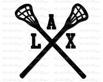 Lacrosse Sticks Crossed SVG File  svg / dxf / pdf / jpg / png for Cameo svg File for Cricut and other electronic cutters